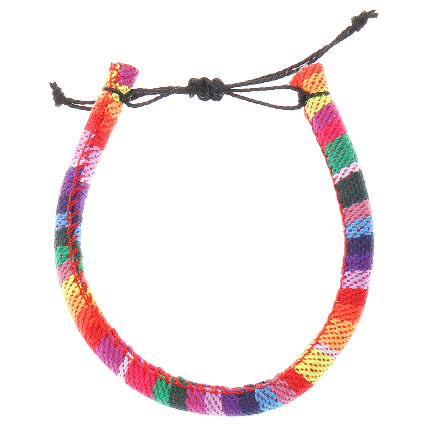 Braccialetto dell'Amicizia Bohemien in Tessuto Intrecciato Gradiente Arcobaleno Unisex Fatto a Mano con Cordino Intrecciato
