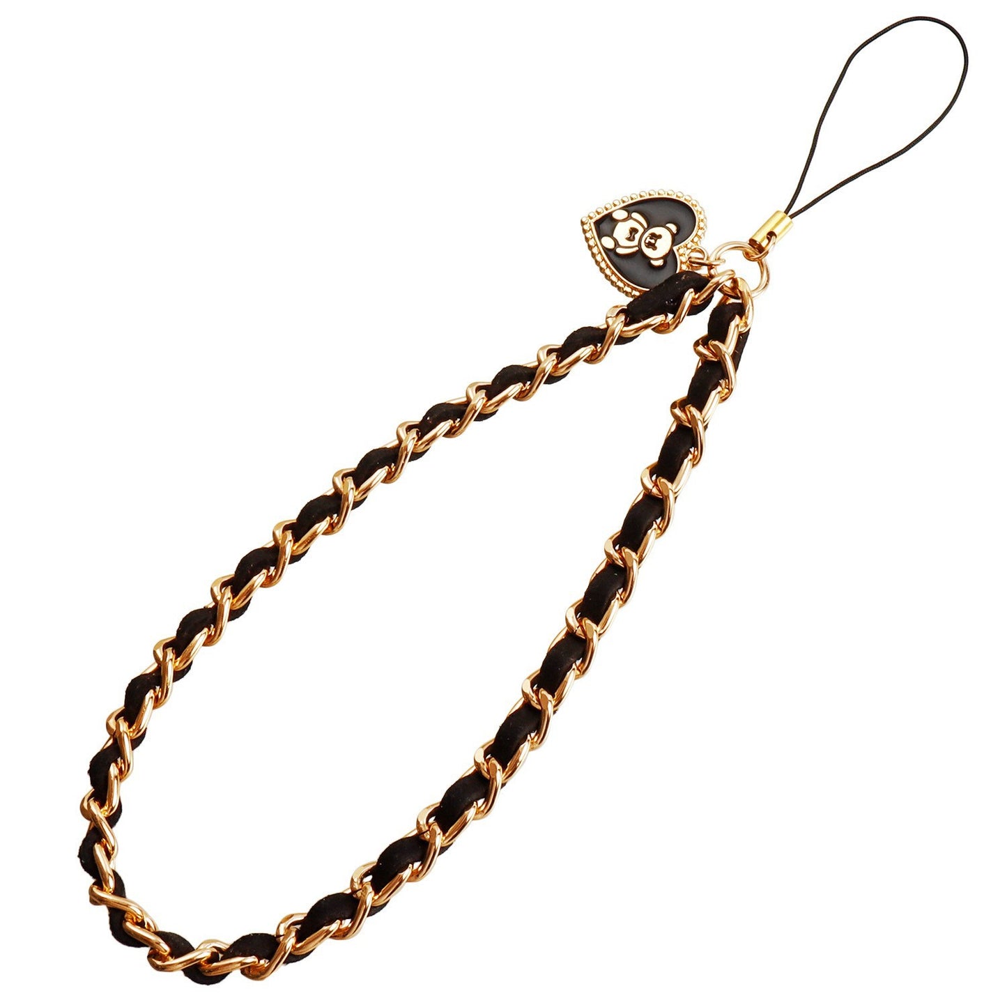 Minimalist Acrylic Heart Teardrop Plated Phone Chain Strap