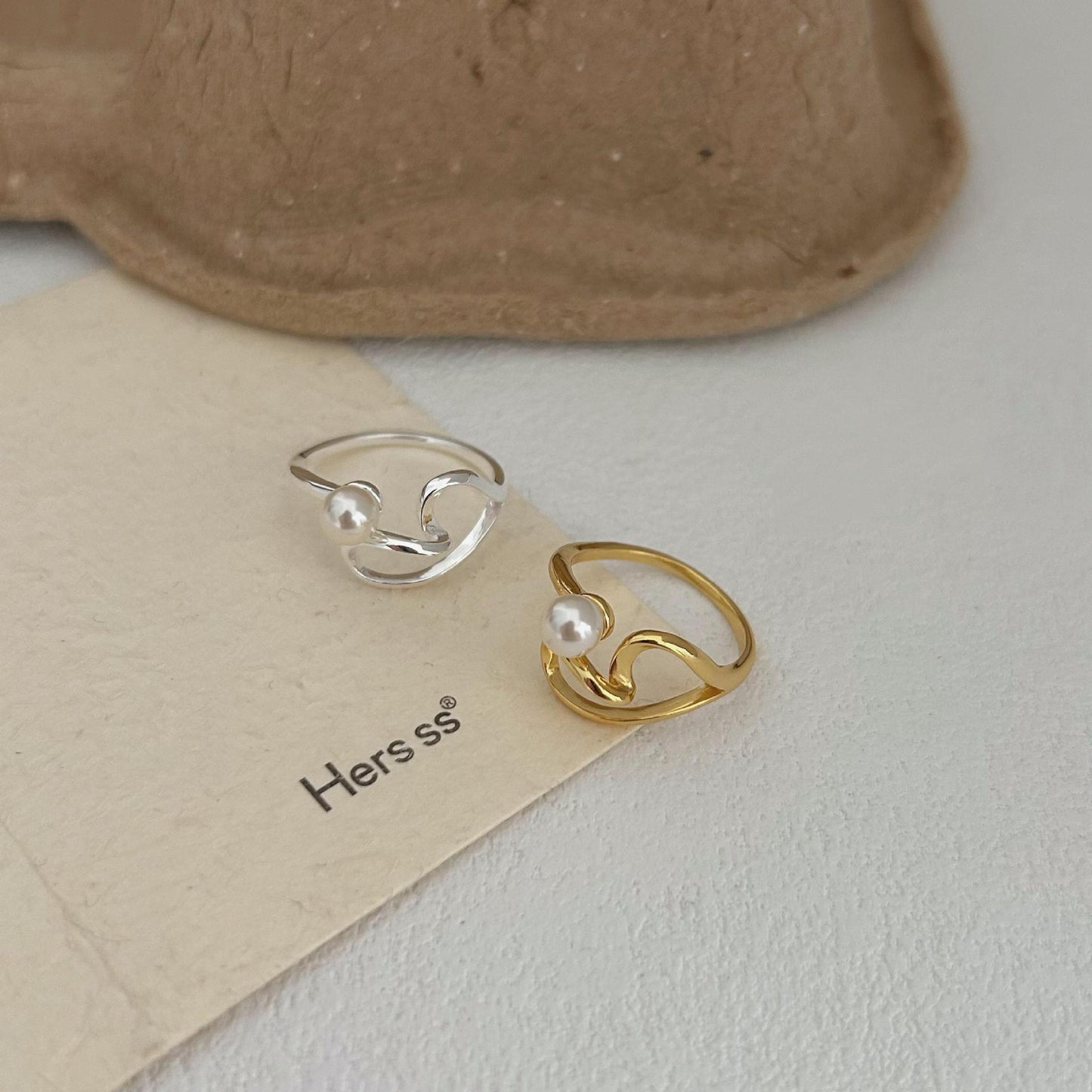 Minimalist Heart-Shaped S925 Sterling Silver Ring with Inlaid Silver Accent for Women