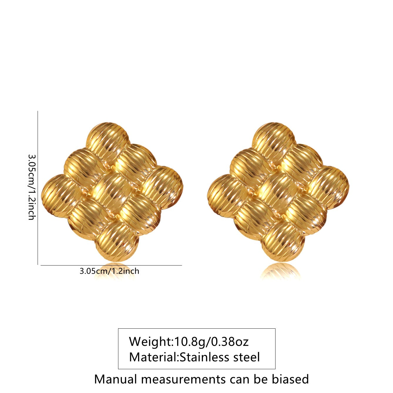 Vintage Geometric Plated Stainless Steel Earrings for Women