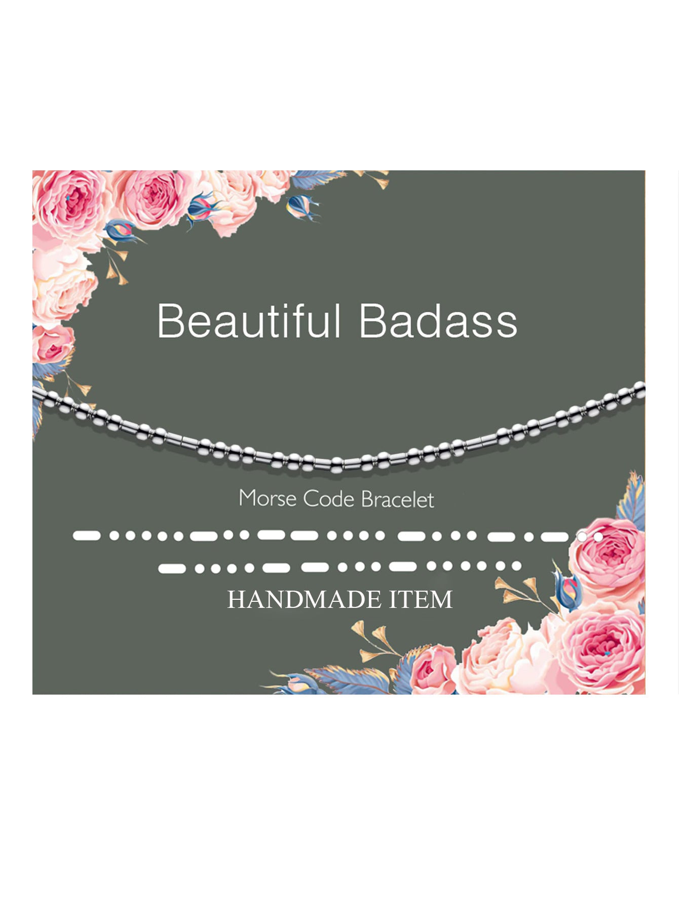 Minimalist Morse Code Hand-woven Stainless Steel Adjustable Bracelet