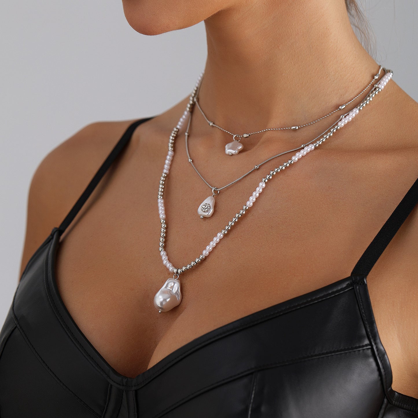 Bohemian Geometric Star Resin and Alloy Plated Necklace for Women