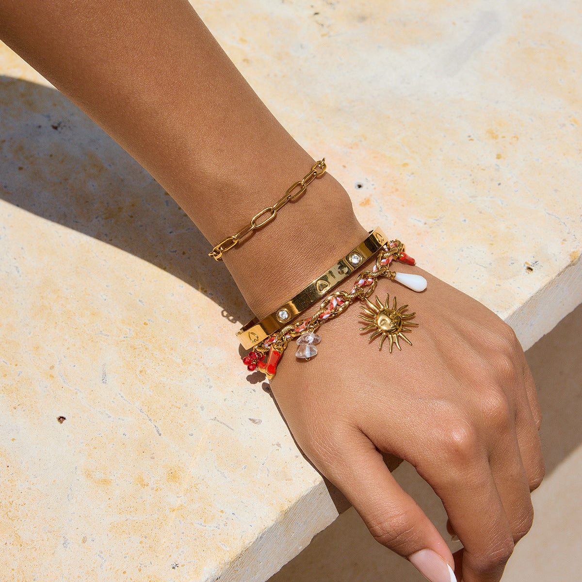Collana con ciondolo in acciaio al titanio alla moda a tema frutta con catena in acciaio inossidabile placcato per donna