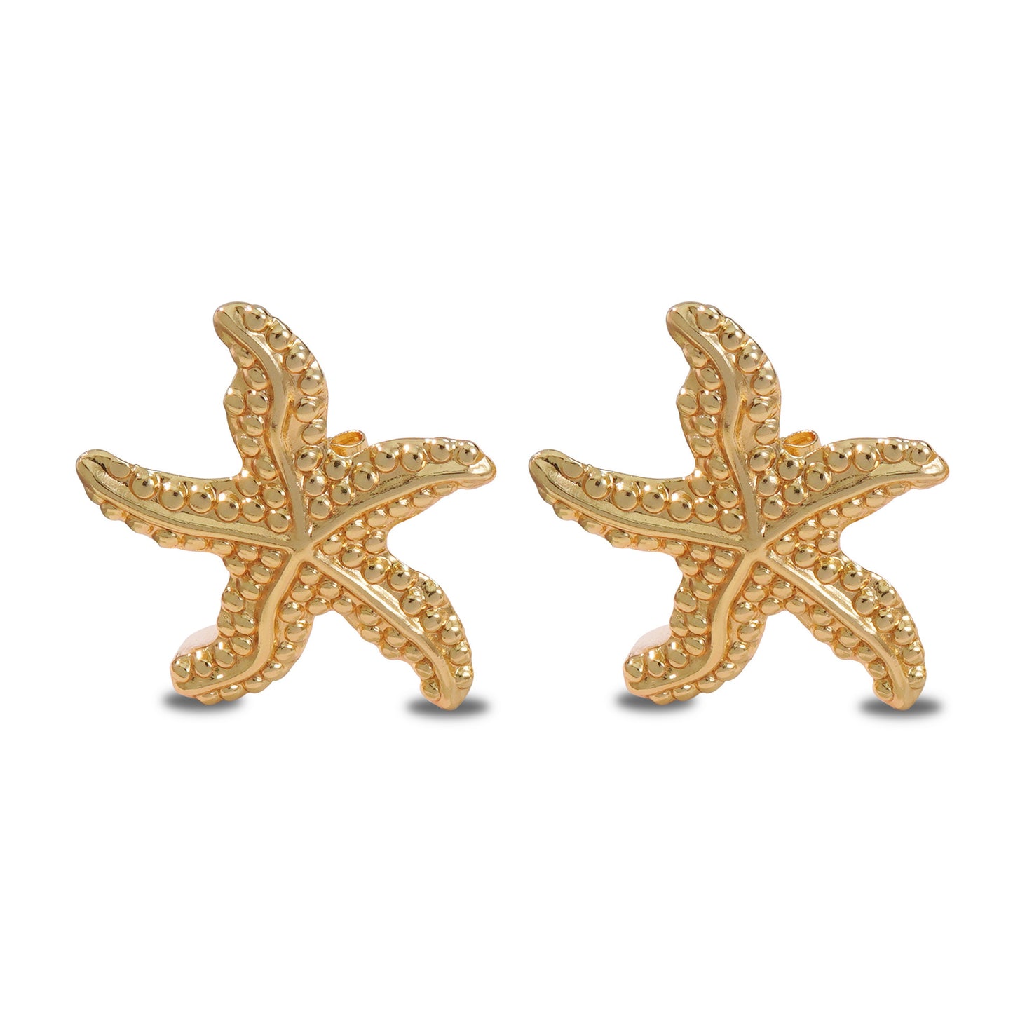 Orecchini da donna casual in acciaio inossidabile a forma geometrica di stella marina, conchiglia e granchio