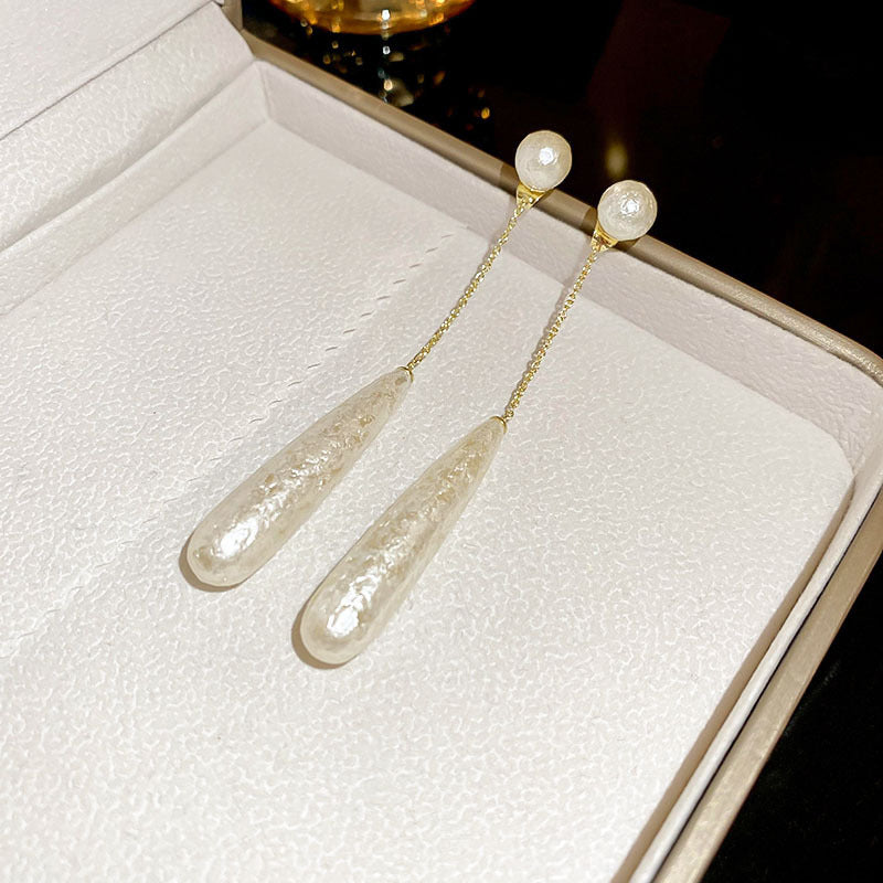 Eleganti Orecchini a Perno da Donna in Stile Francese Vintage con Zirconi Geometrici e Perle Imitazione