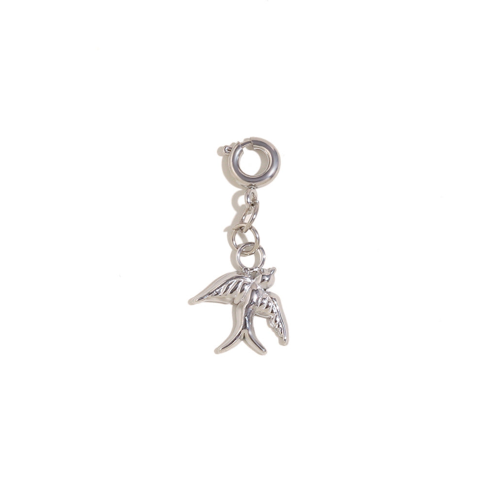 18K Gold Plated Stainless Steel Animal Charm Bar Pendant