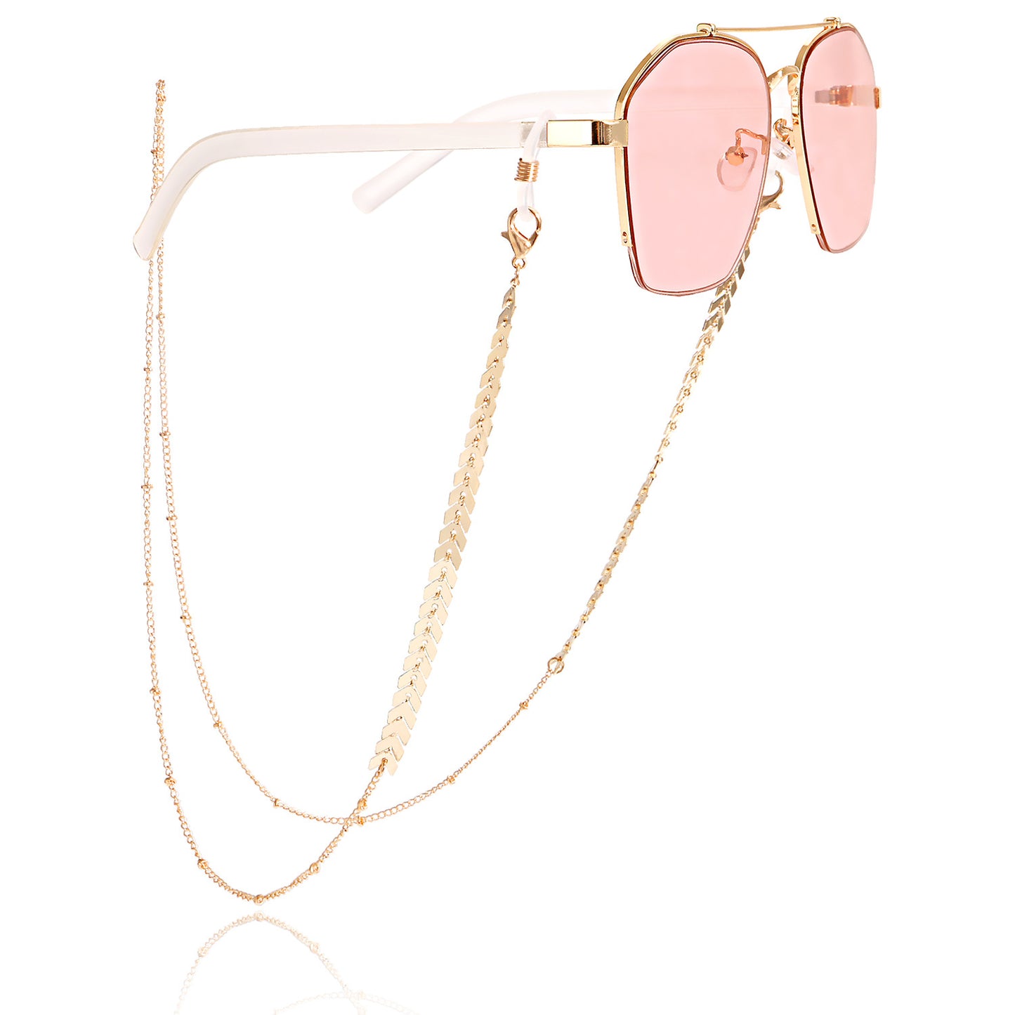 Butterfly Airplane Round Heart Alloy Glasses Chain and Mask Chain