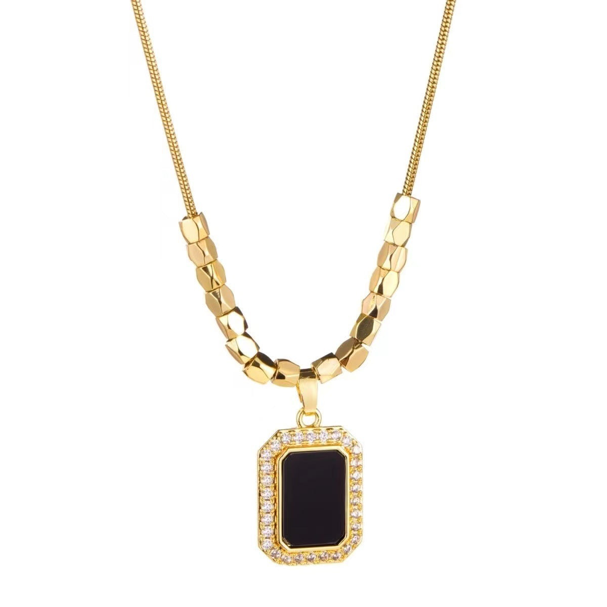 Original Design Irregular Animal Shape Titanium Steel Necklace with 18K Gold Plating for Women and Men