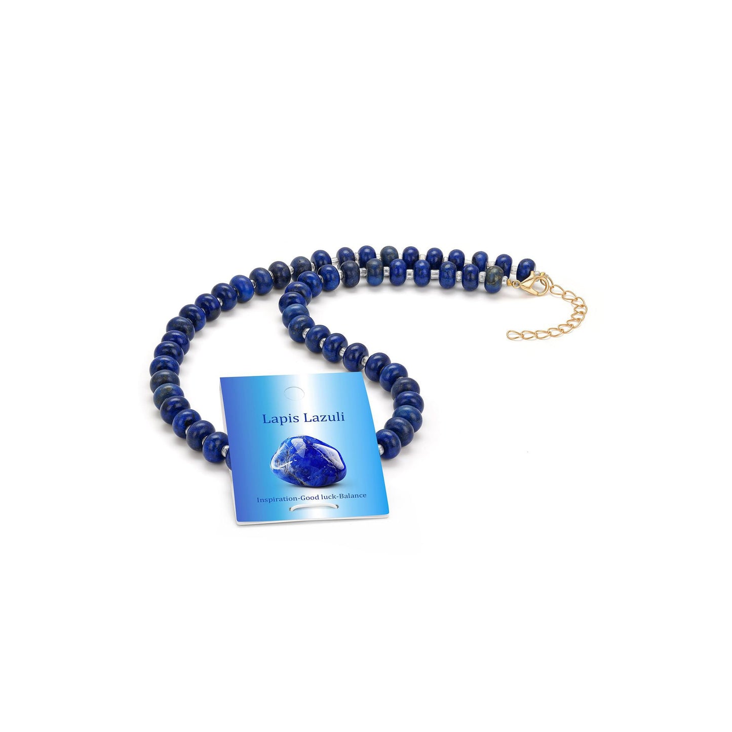 Elegant Geometric Agate Beaded Necklace Polished Natural Stone Women's Jewelry