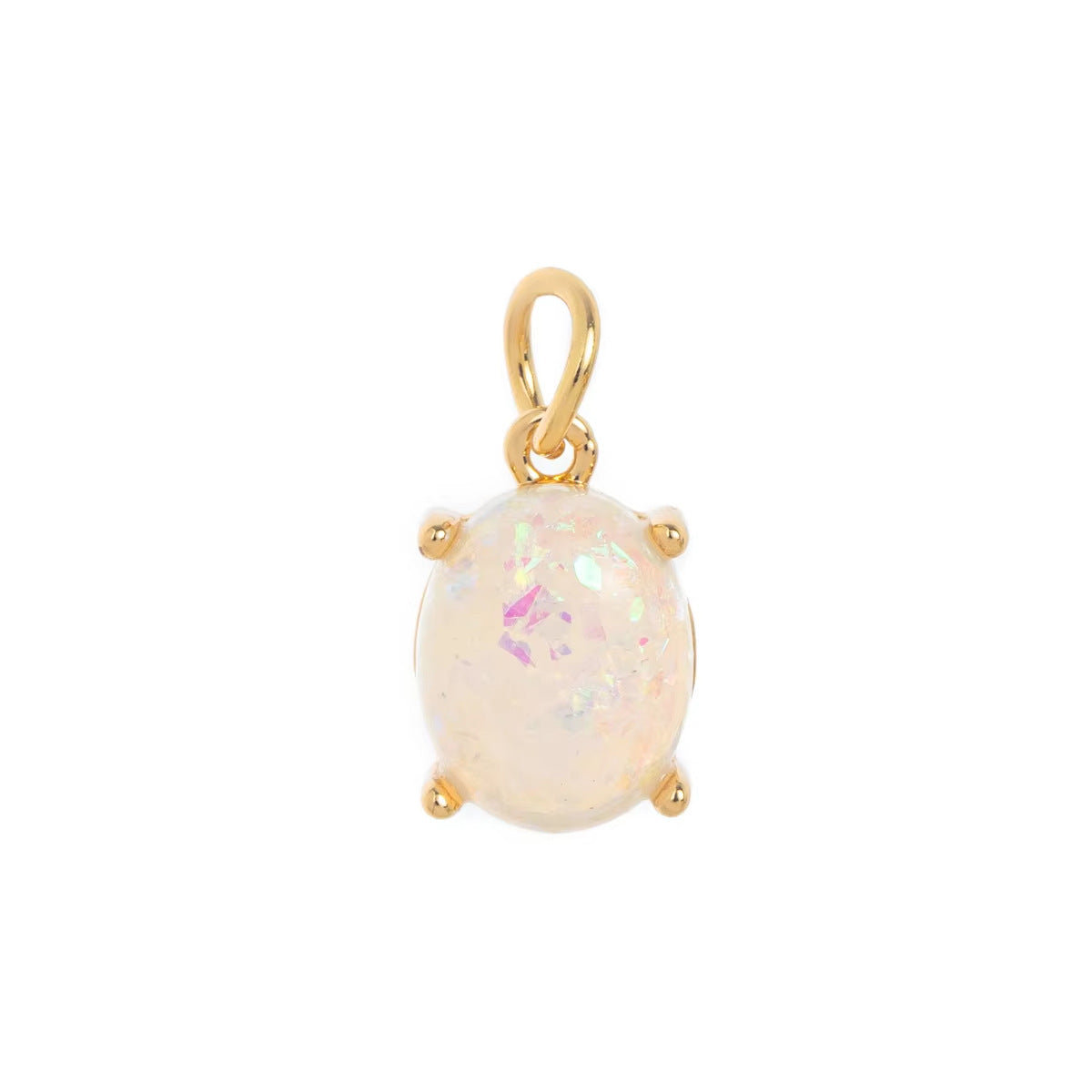 Minimalist Floral Pattern Brass PVD Plated Charm Bar