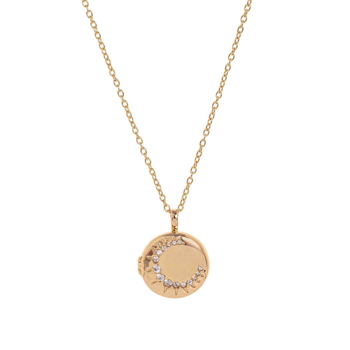 Vintage Star-Shaped Copper Necklace with Gold Plating, Adjustable Clasp Pendant for Unisex Wear