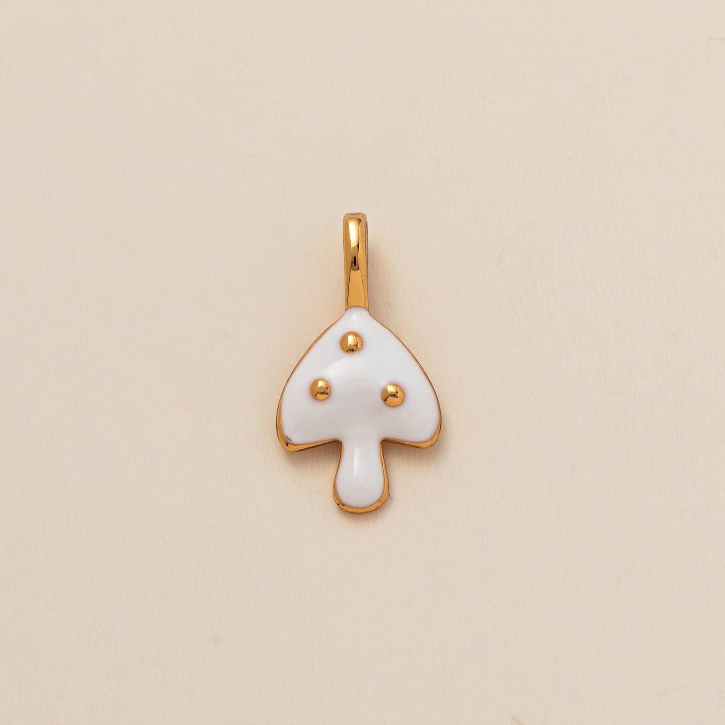 Minimalist Floral Pattern Brass PVD Plated Charm Bar