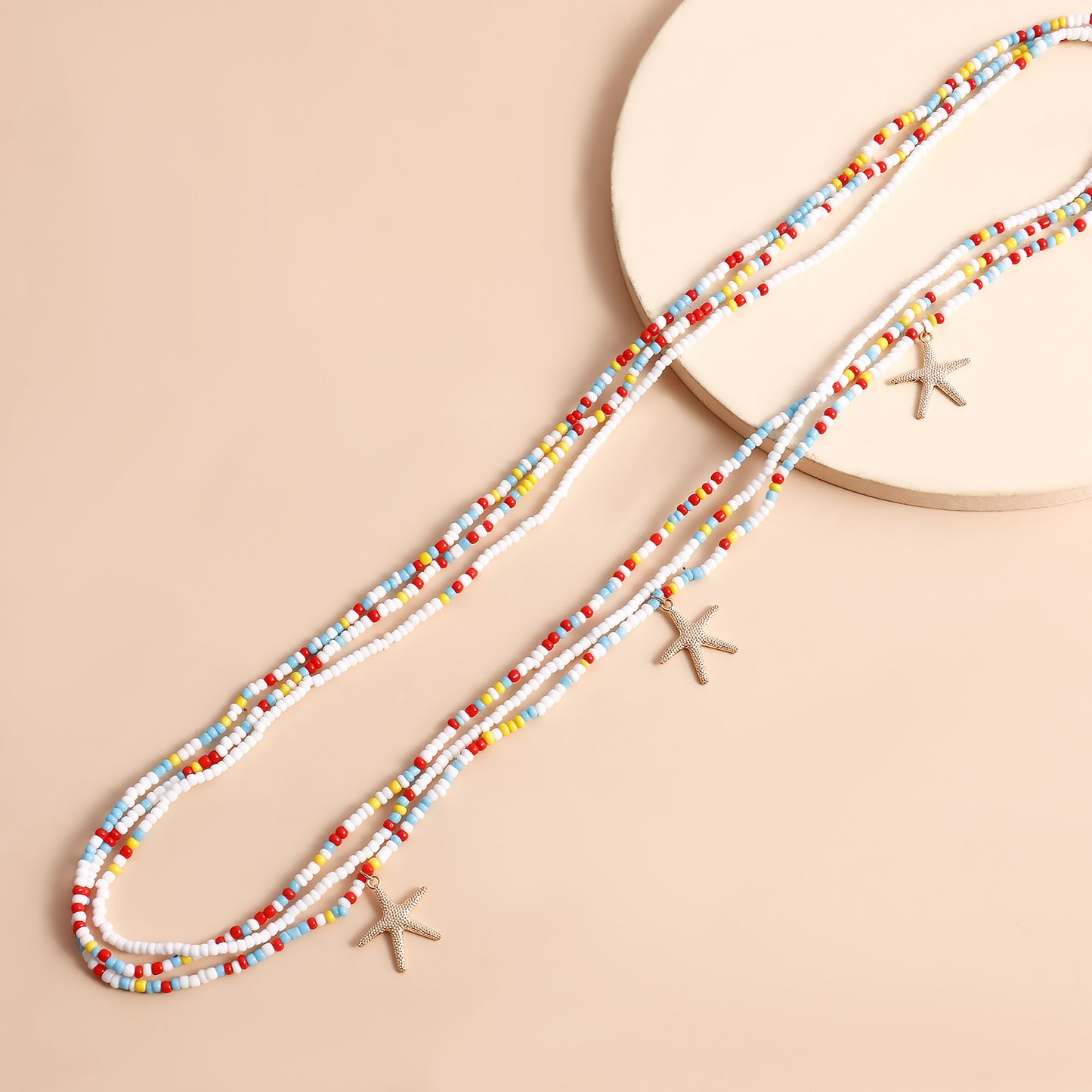 Casual Punk Metal Body Chain with Pearl Shell and Starfish for Women