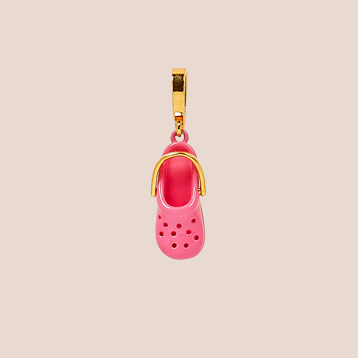 Colgante Corazón Oso Vintage de Acero Inoxidable con Baño de Oro PVD