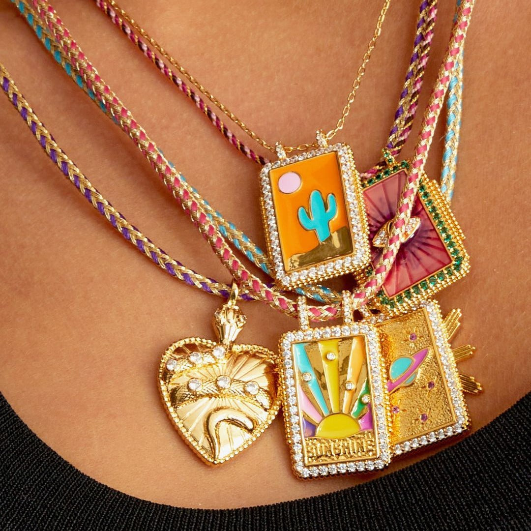 Collana con Pendente Vintage a Forma di Serpente da Donna con Intarsio di Zirconi su Catena in Rame Placcato