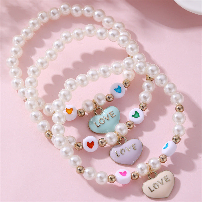 Set di Braccialetti Carini per Bambini con Ciondoli a Forma di Farfalla di Perla, Margherita, Cuore e Unicorno per Bambine dai 6 ai 10 Anni