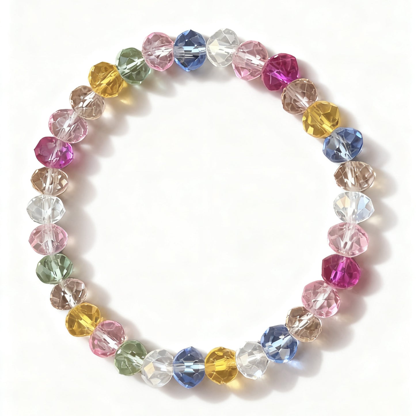 Fashion Geometric Acrylic Crystal Beaded Bracelet for Women