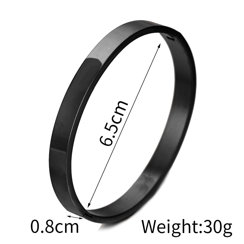 Geometric Gold Plated Titanium Steel Stainless Steel Bracelet