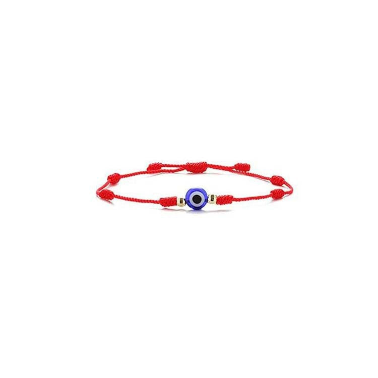 Vintage Bohemian Geometric Evil Eye Woven Rope Bracelet Unisex Adjustable Handmade Bangle