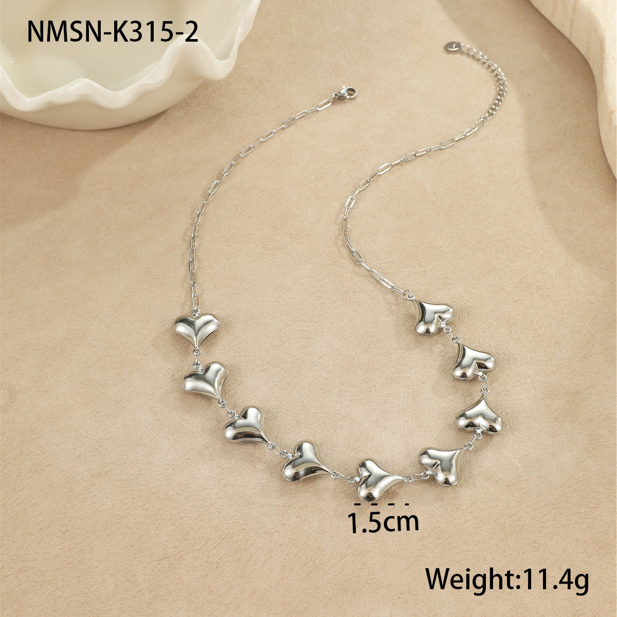 Collar con colgante de estrella de mar y concha marina minimalista de moda en acero inoxidable con acabado chapado para mujer