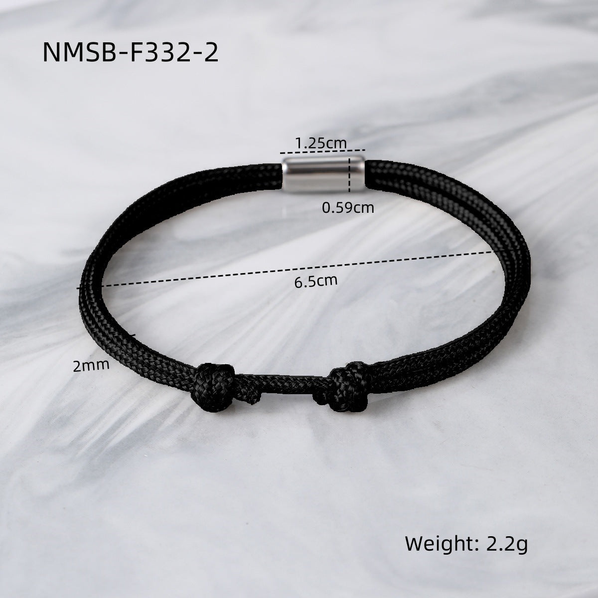 Elegant 18K Gold Plated Titanium Steel DIY Woven Adjustable Bracelet Charm Bar