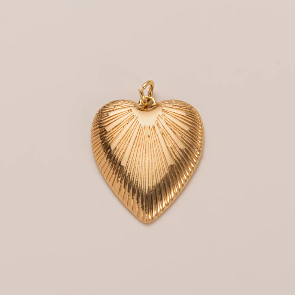 Sweet Stainless Steel Plated Heart Geometric Pendant Necklace