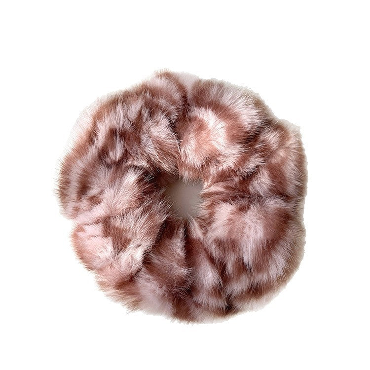 Morbido Elastico per Capelli in Peluche da Donna con Fascia Elastica e Design Rotondo Minimalista per un look Casual e da Ufficio