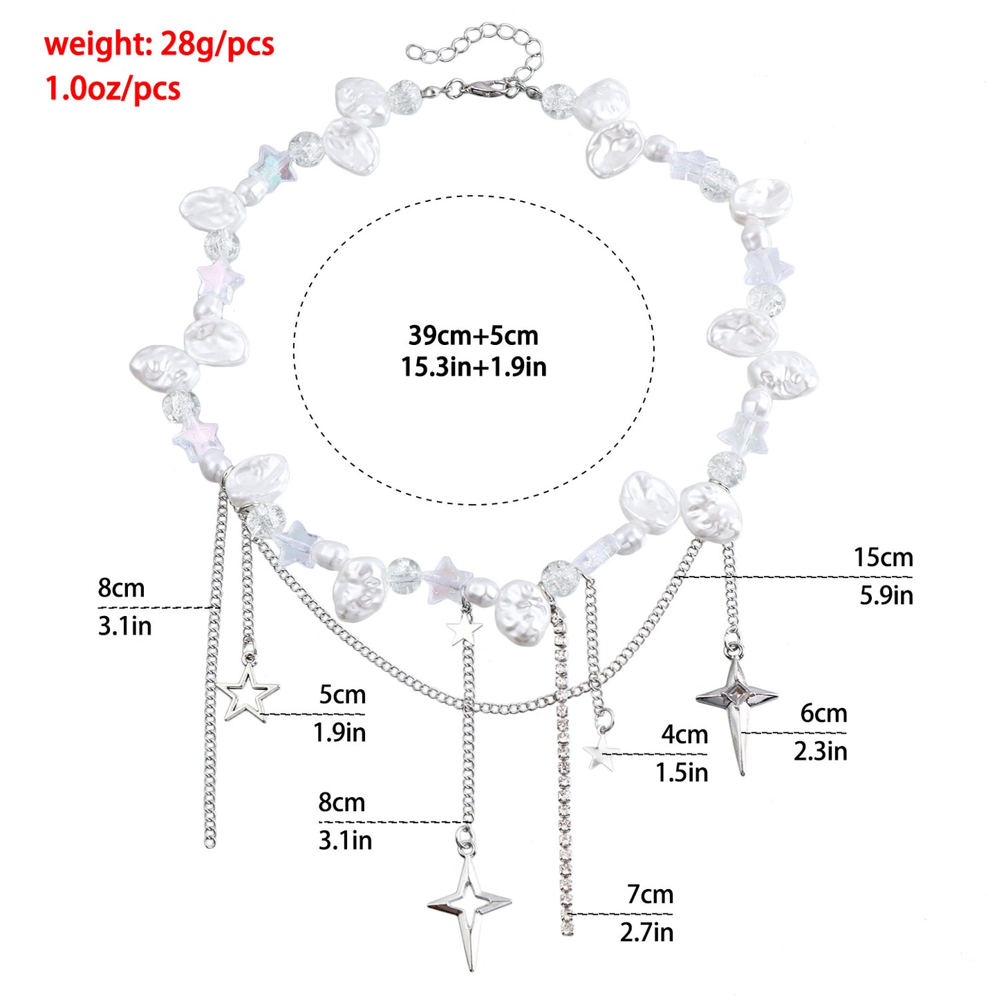 Minimalist Cross Star Pendant Necklace with Rhinestone Inlay and Gold Plated Alloy on Delicate Clavicle Chain for Women