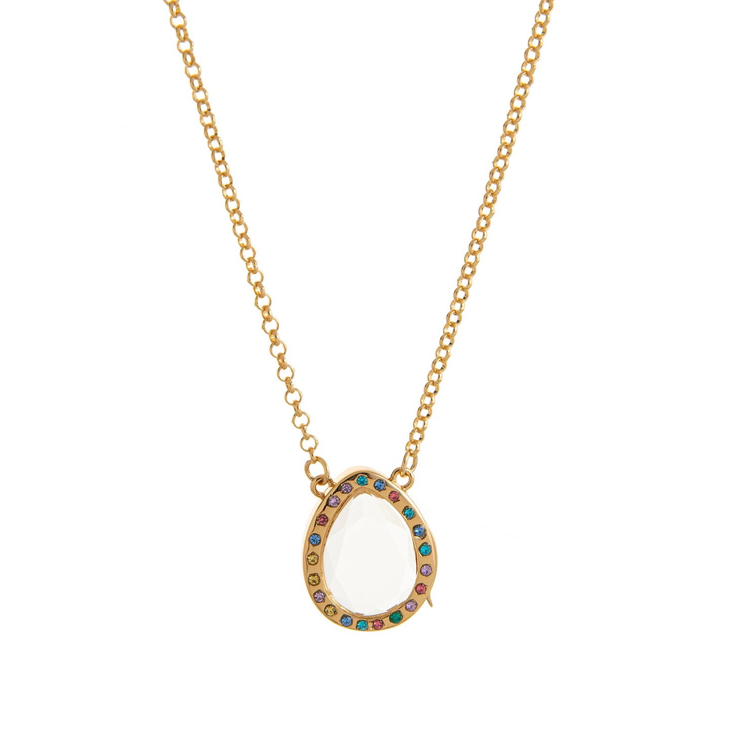 Vintage 14K Gold Plated Brass Geometric Round Locket Charm Bar for DIY Necklace