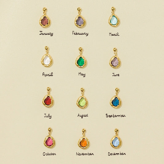 Teardrop Stainless Steel PVD Gold Plated Necklace for Unisex