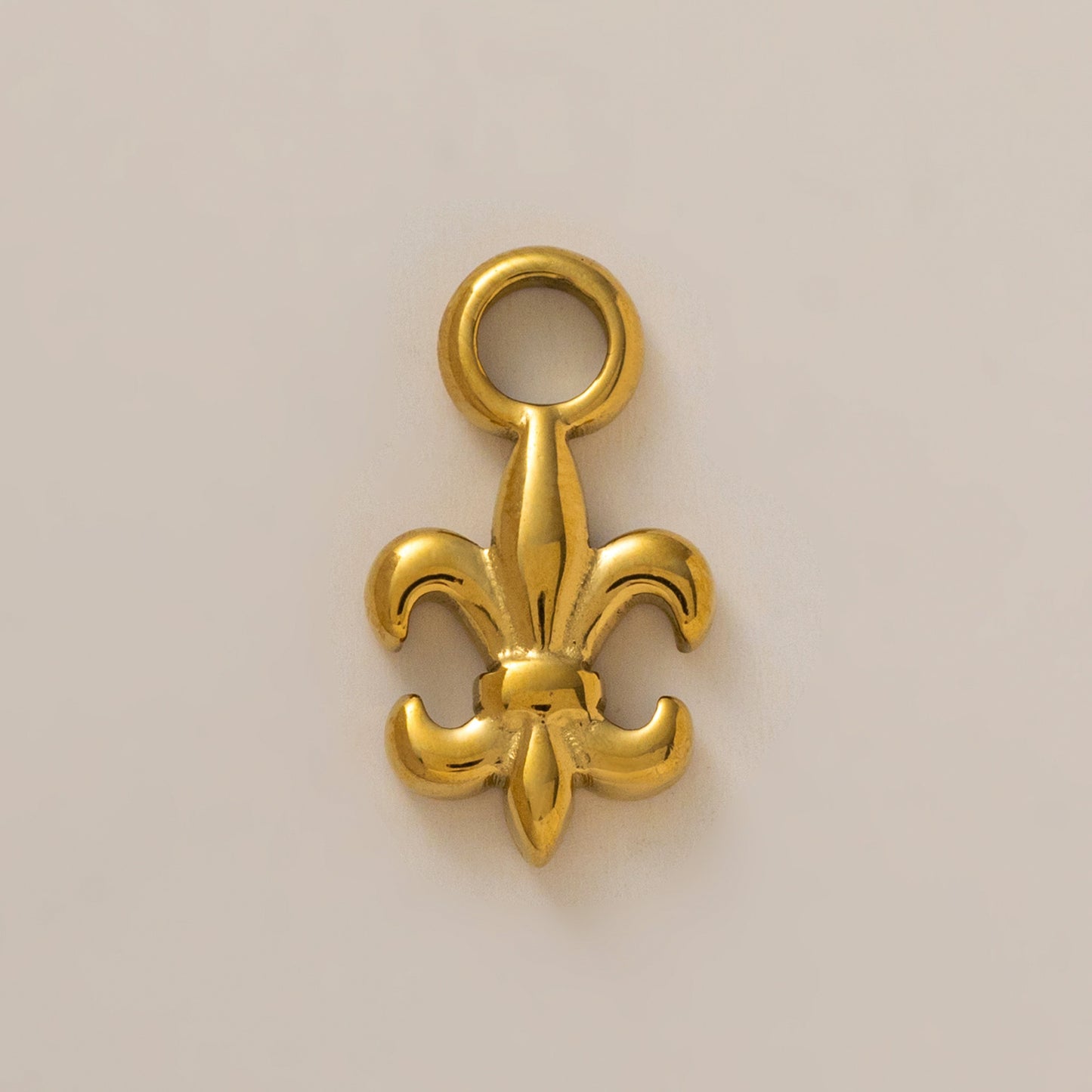 Vintage 18K Gold Plated Stainless Steel DIY Charm Bar with Geometric Heart Butterfly Pendants on Ball Chain