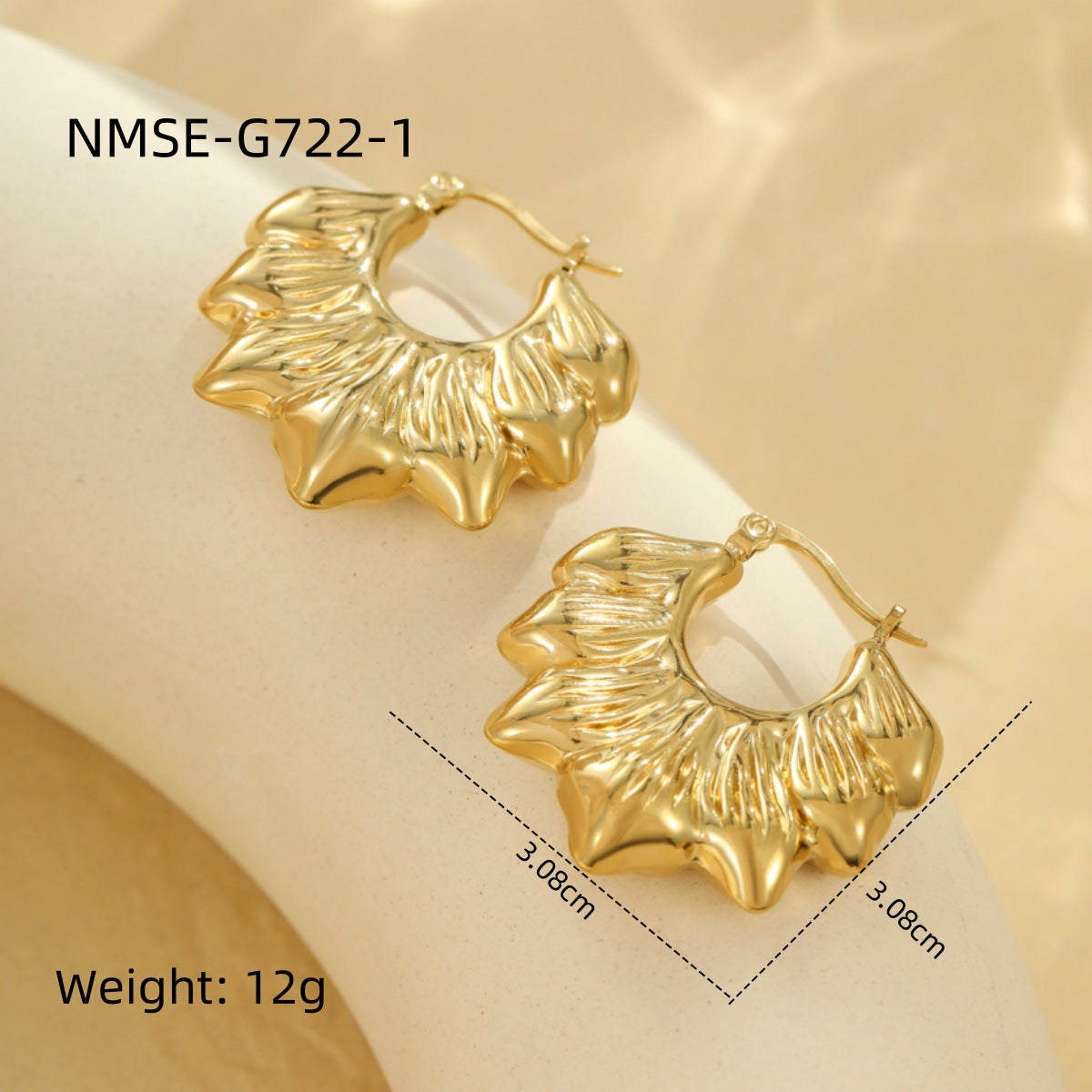 Minimalist Butterfly Stud Earrings in Stainless Steel with Plated Finish for Women