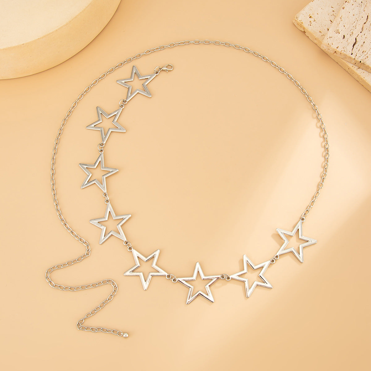 Minimalist Hollow Star Iron Body Chain for Women