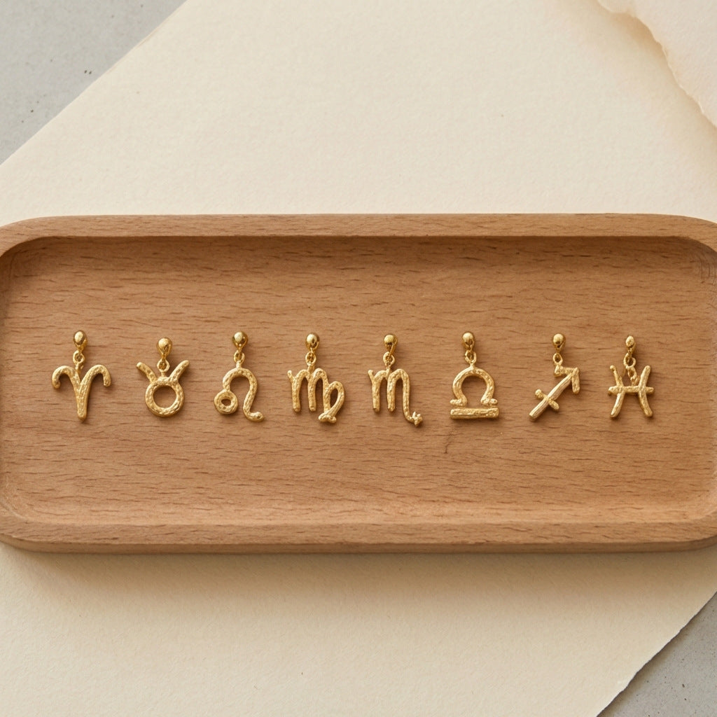 Zodiac Pattern Stainless Steel PVD Pendant
