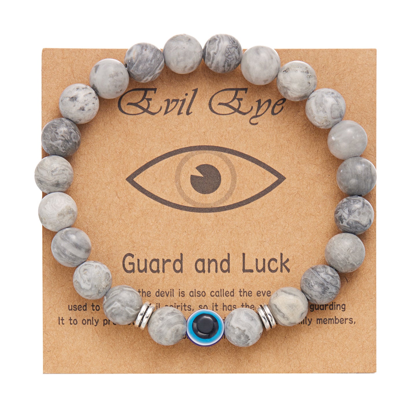 Casual Unisex Evil Eye Beaded Bracelet with Alloy and Resin Glass Beads
