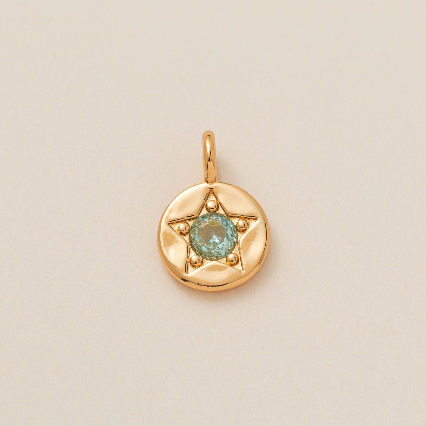Vintage Geometric Stainless Steel 18K Gold PVD Plated DIY Charm Bar Necklace with 12 Birthstones