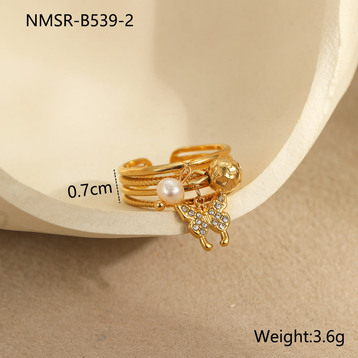 Anillo Minimalista Geométrico de Acero de Titanio con Incrustaciones de Circonita para Mujer, Hipoalergénico y Resistente a la Decoloración