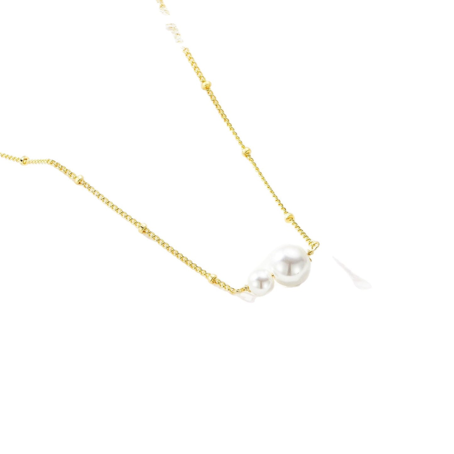 Minimalist Luxury Stainless Steel Ball Chain Necklace with Pendant for Women and Unisex