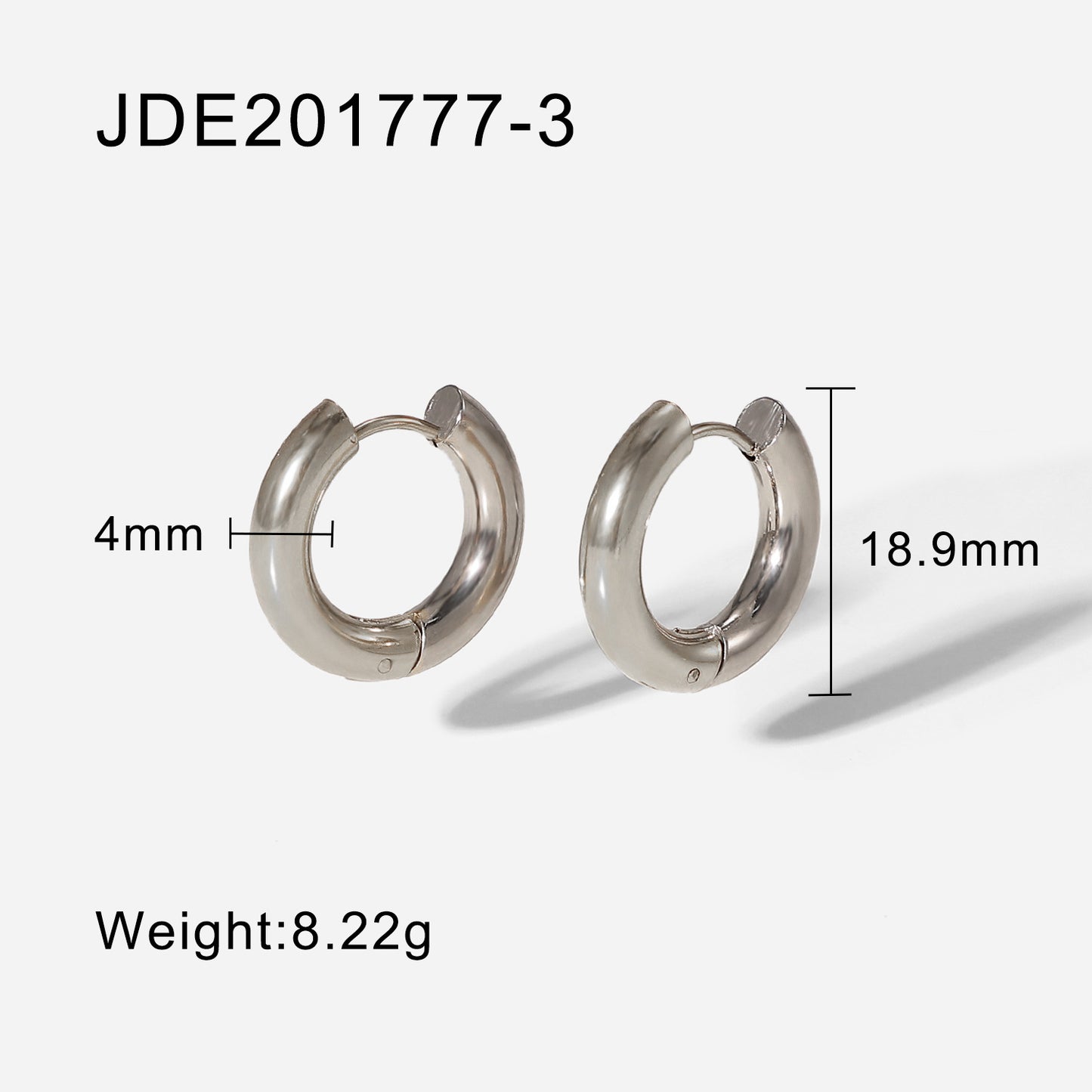 Fashionable Geometric 18K Gold Plated Stainless Steel Irregular Earrings for Women