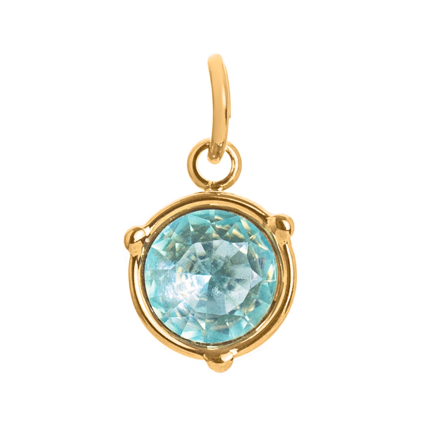 Vintage Geometric Stainless Steel 18K Gold PVD Plated DIY Charm Bar Necklace with 12 Birthstones