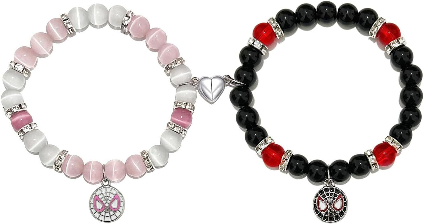 Sweet Heart Animal Shape Alloy Rhinestone Charm Bracelet for Couples