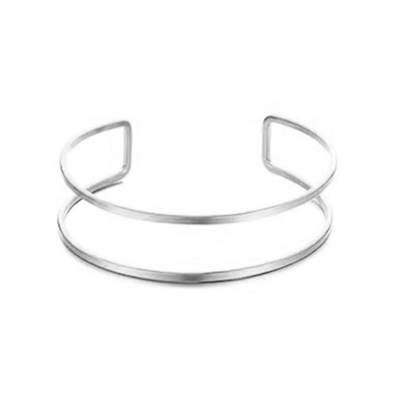 Punk Minimalist Moon Geometric Plated Alloy Arm Cuff for Women