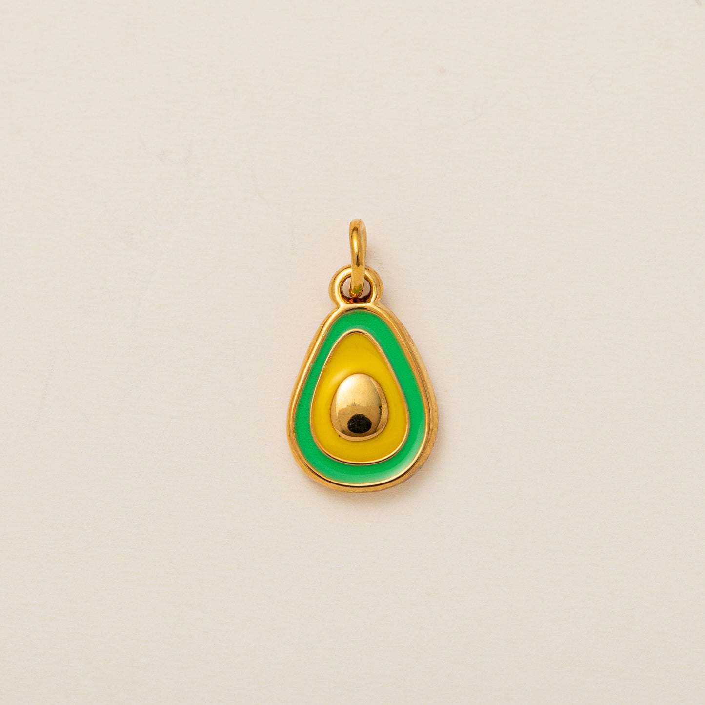 Collana con ciondoli della serie Food vintage in acciaio inossidabile placcato oro PVD