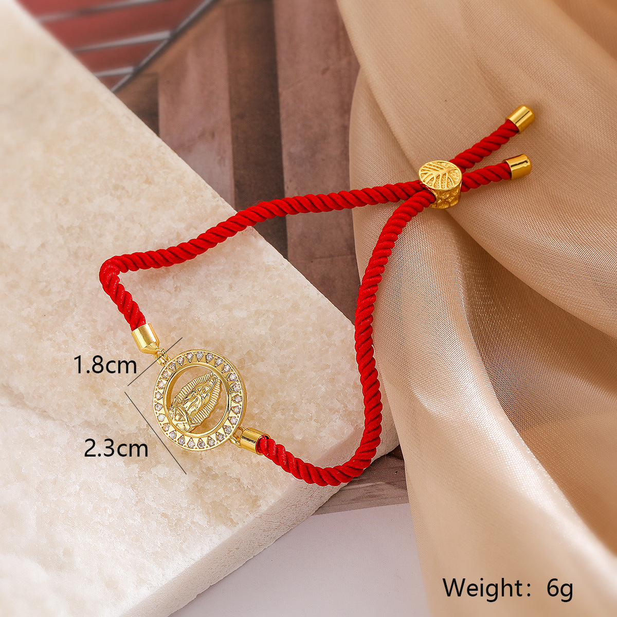 Bracciale con Coulisse da Donna Minimalista Geometria Micro-Incastonata in Zirconia Cubica e Rame Placcato Oro 18K