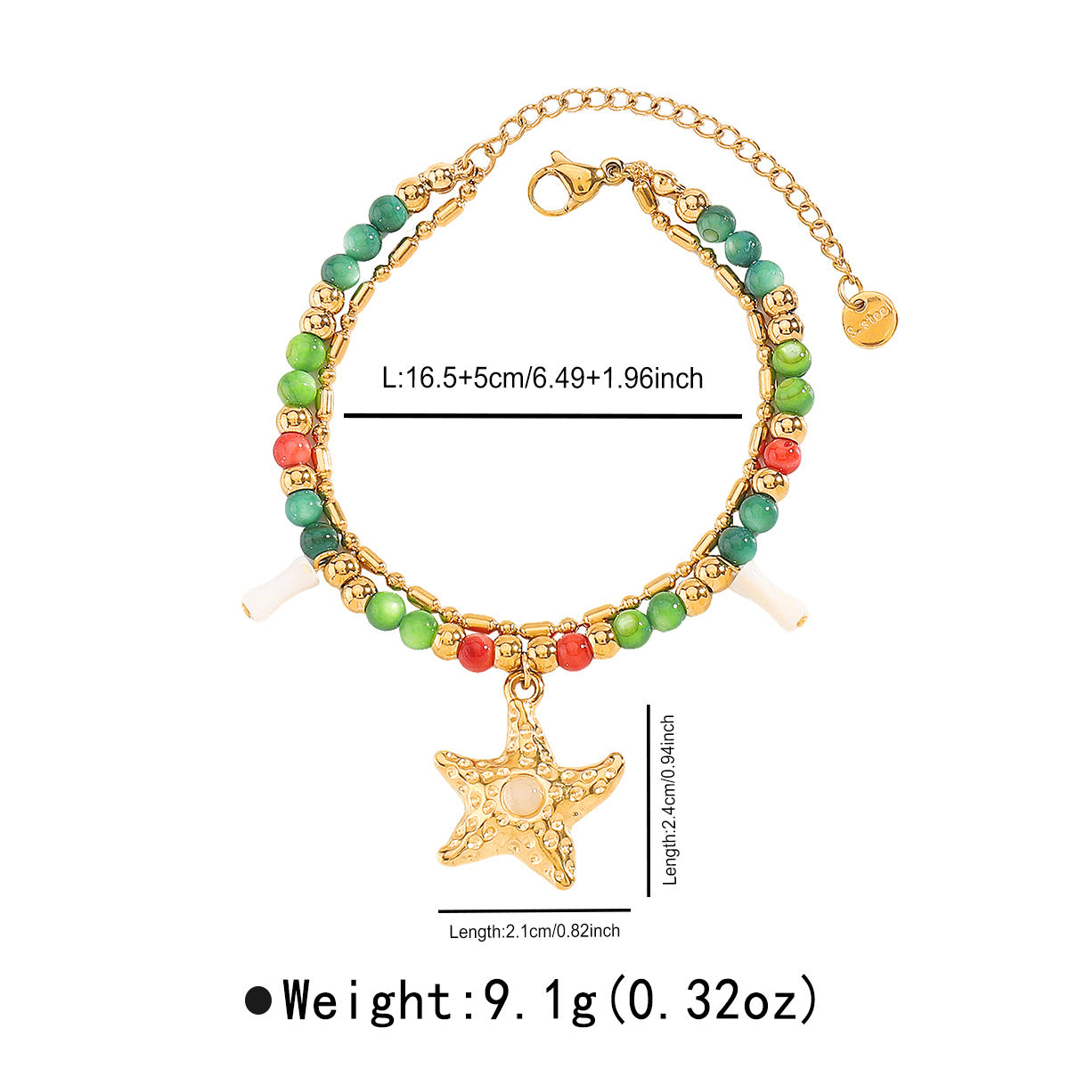 Collar con Colgante Estrella Bohemio de Acero Inoxidable con Diseño Geométrico, Acabado Galvanizado, para Mujer