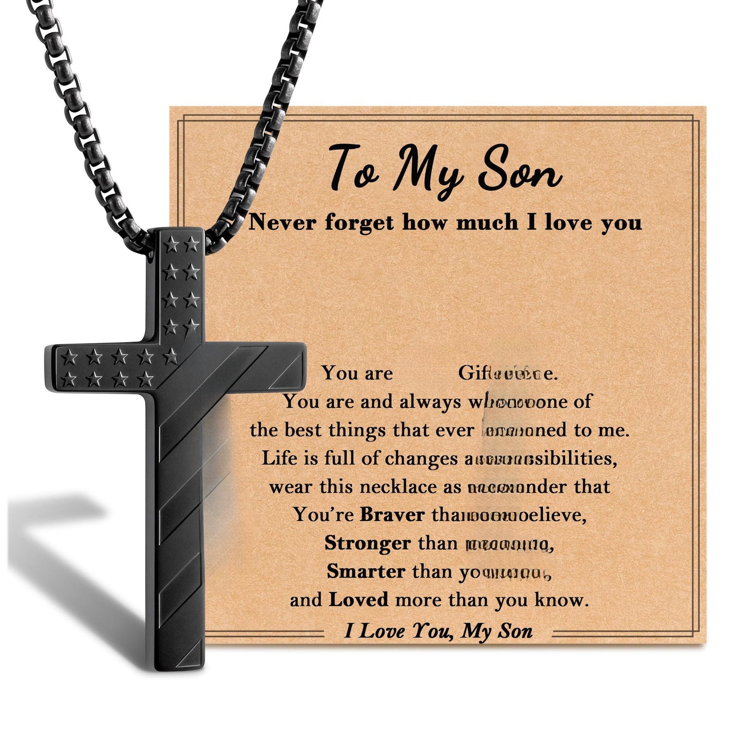 Casual Geometric Cross Stainless Steel Plated Pendant Necklace with Ball Chain for Unisex