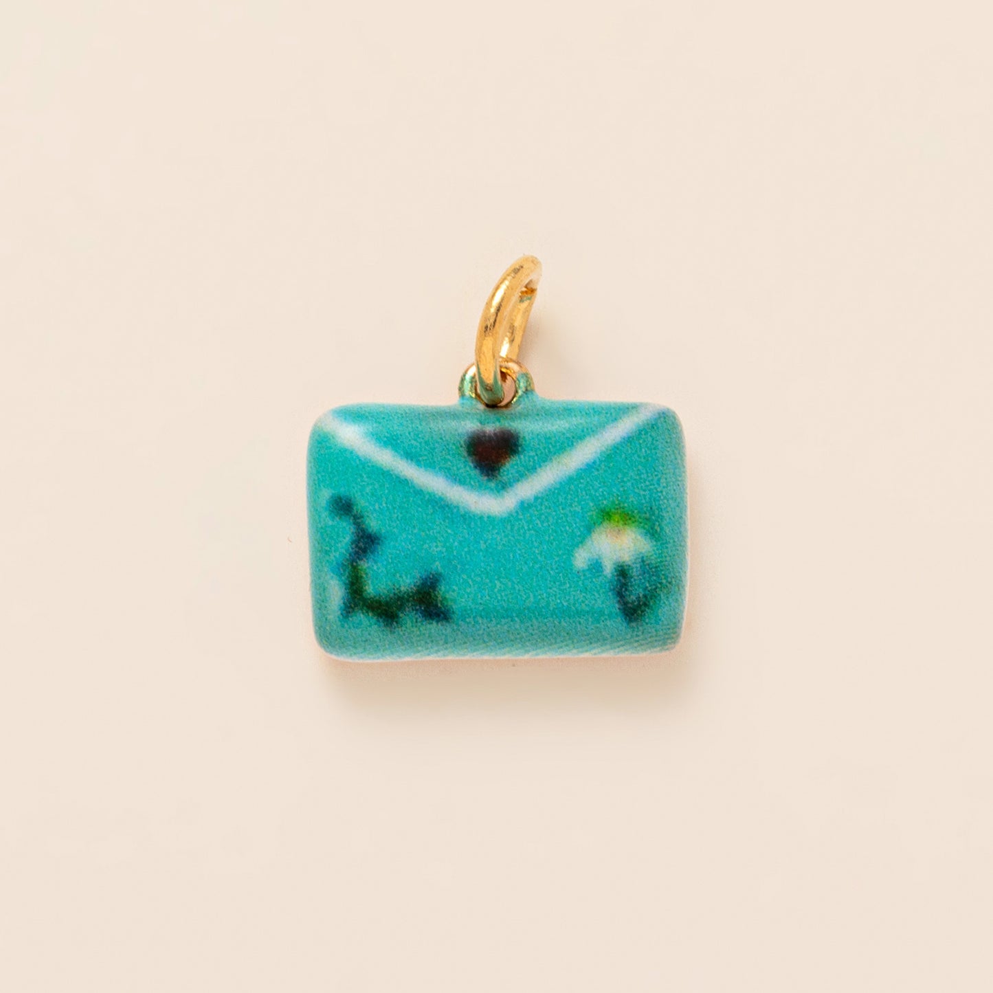 Fashion Plated Brass Floral Heart Letter Fruit Charm Bar DIY Accessories