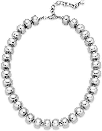 Bohemian Sweet Plated Brass Letter Geometric Pendant Curb Chain Necklace for Women