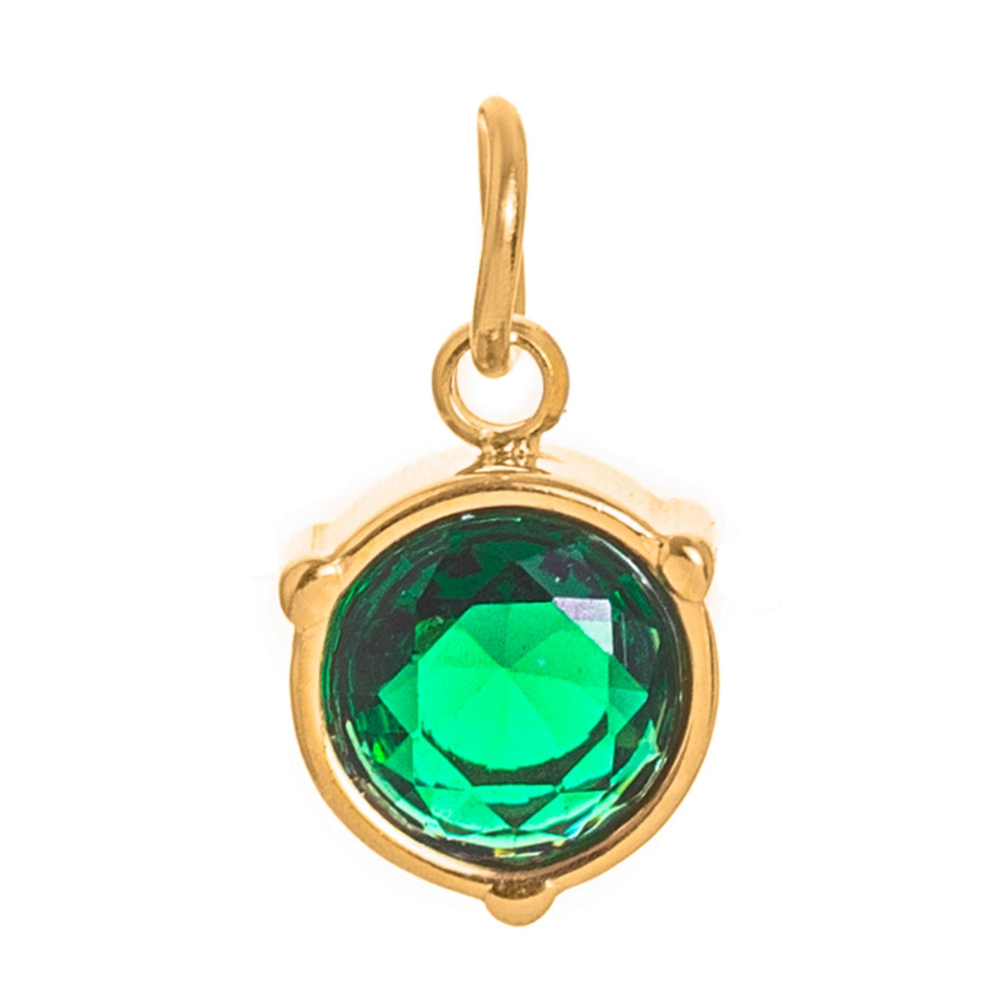 Vintage Geometric Stainless Steel 18K Gold PVD Plated DIY Charm Bar Necklace with 12 Birthstones