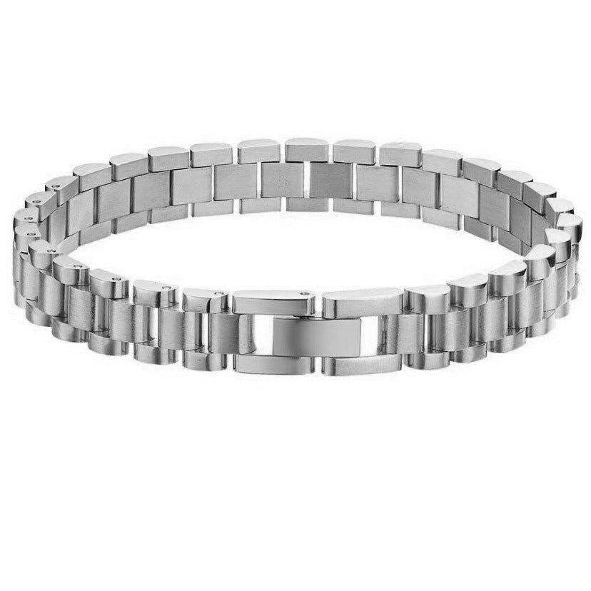 Minimalist Geometric Stainless Steel Plated Adjustable Bracelet for Women